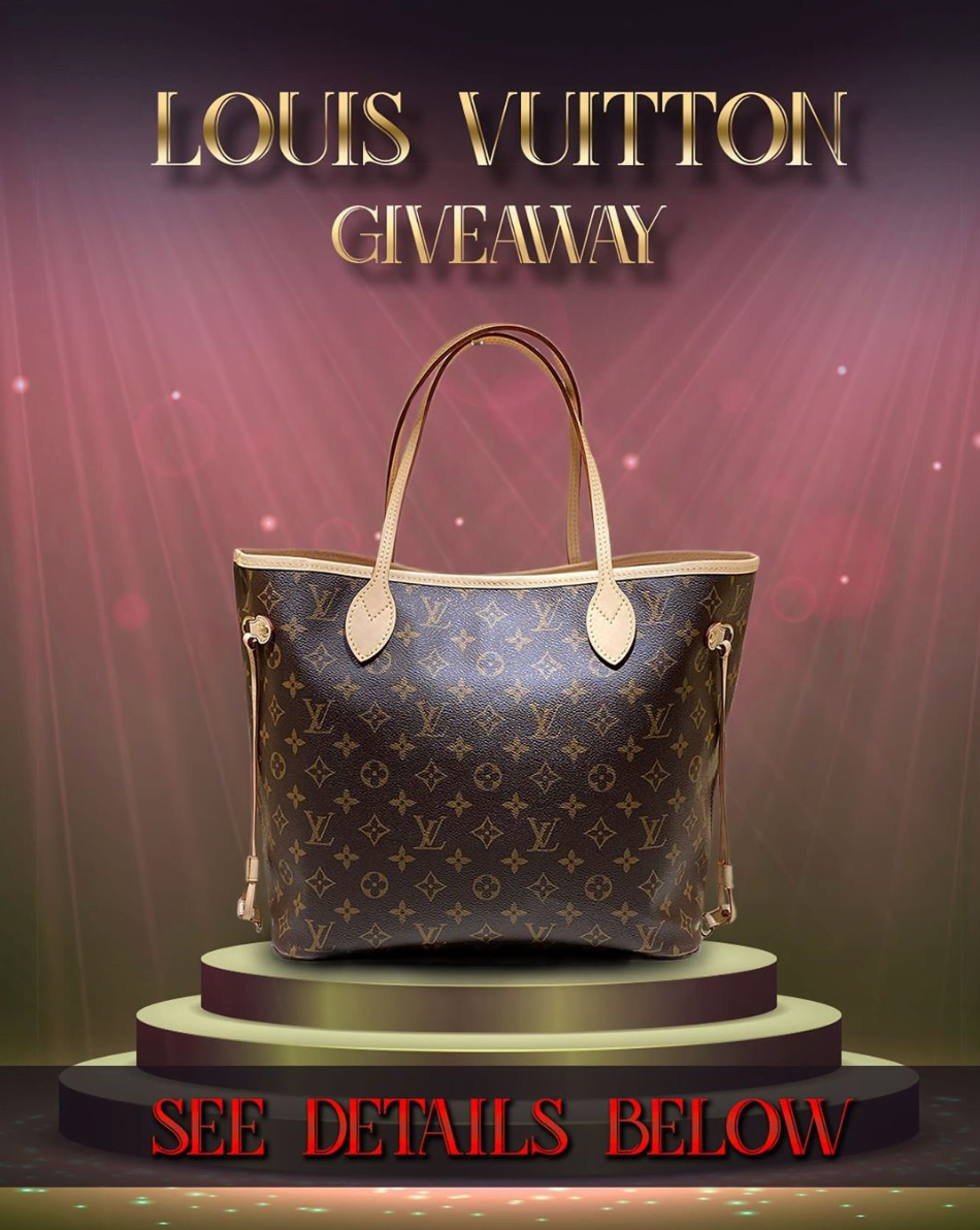 Fit Social - Our BIGGEST giveaway is HERE! ONE PERSON will win this Louis  Vuitton purse from Hebe Medical Spa]]] filled with gifts from some of our  favorite businesses! ↠Louis Vuitton Neverfull